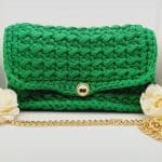 Sac tressé vert