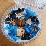 Bougie Protection Œil de Tigre, repousse le mauvais œil, parfumée, 3 mèches XL, hortensias colorés