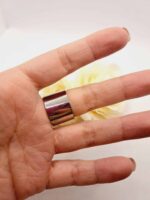 Bague "Anaïs" - Originalité en Acier avec Boule Argentée – Image 4