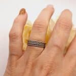 Ensemble "Amel" : 4 Bagues Séparables en Acier Inoxydable Argenté