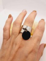 Bague "Julie" en Acier Inoxydable Argenté – Image 5