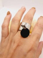 Bague "Julie" en Acier Inoxydable Argenté – Image 4