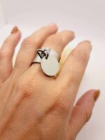 Bague "Julie" en Acier Inoxydable Argenté