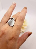 Bague "Julie" en Acier Inoxydable Argenté – Image 6