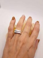 Lot de Deux Bagues "Carole" en Argent Plaqué 925 - Taille Réglable et Dissociables – Image 2