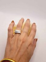 Lot de Deux Bagues "Carole" en Argent Plaqué 925 - Taille Réglable et Dissociables – Image 3