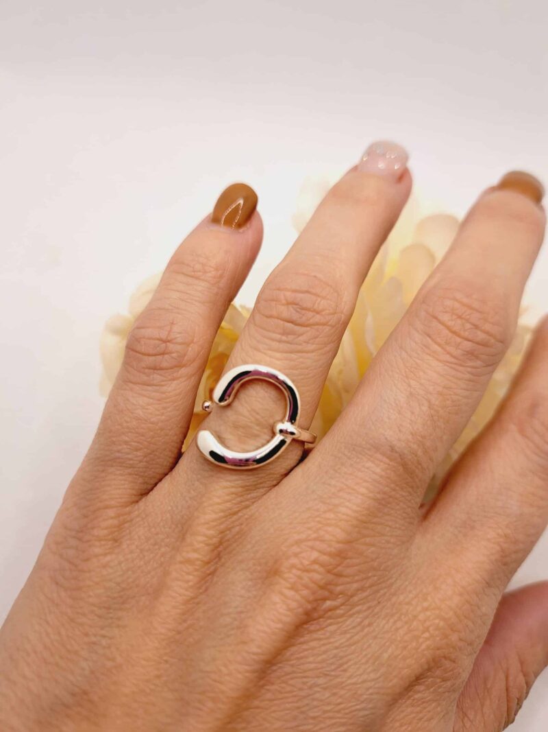 Bague "Mia" en Plaqué Argent 925 – Image 2