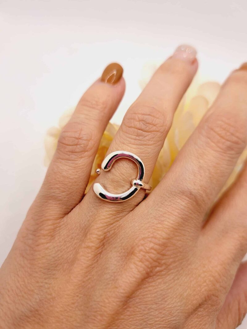 Bague "Mia" en Plaqué Argent 925 – Image 3