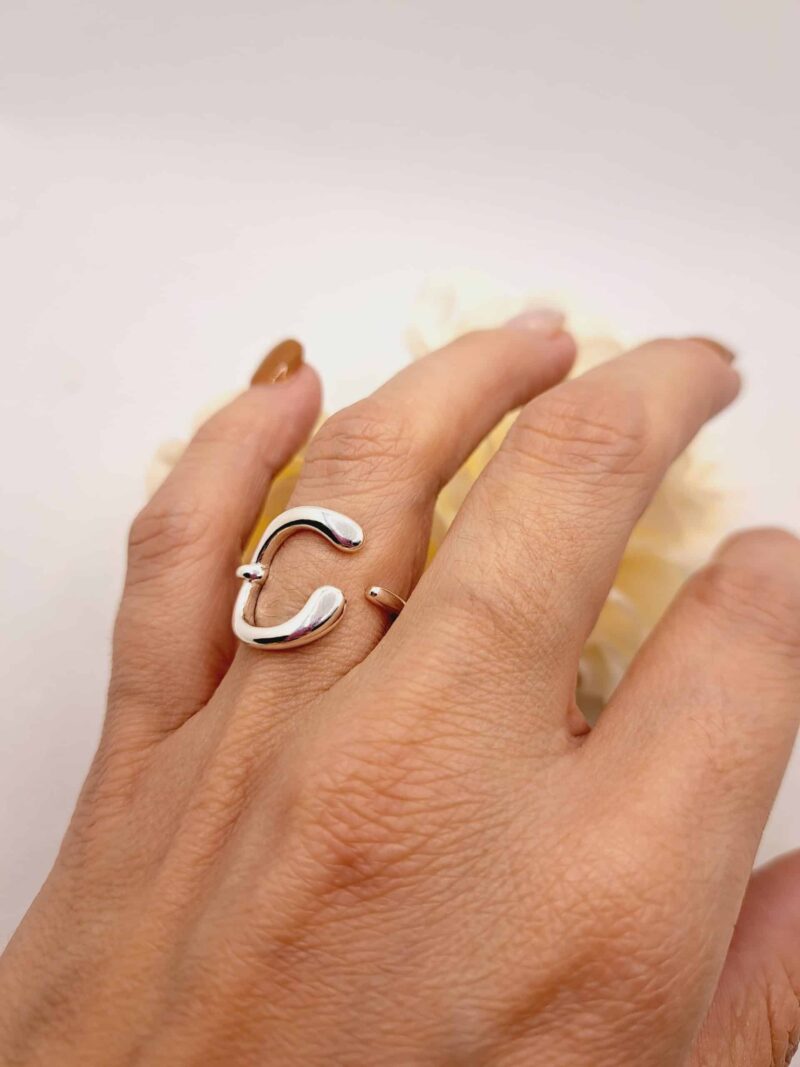Bague "Mia" en Plaqué Argent 925 – Image 4