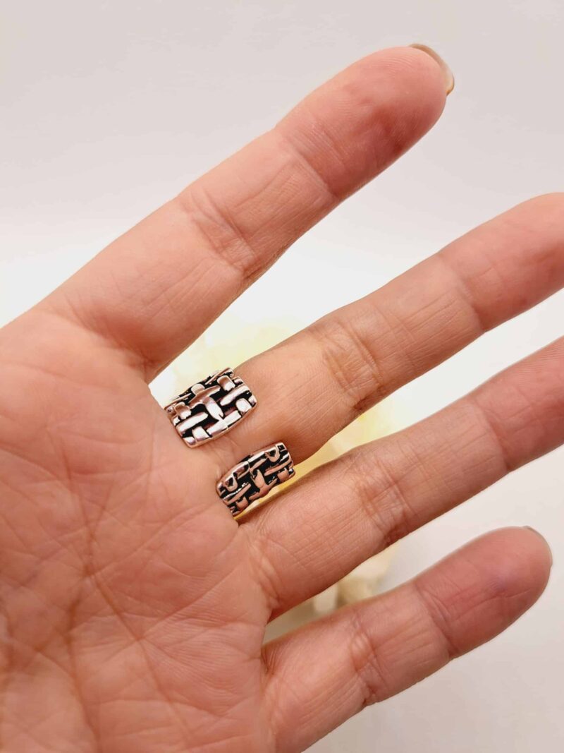 Bague "Louana" en Plaqué Argent 925 - Taille Réglable – Image 3