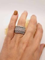 Bague "Sisi" en Plaqué Argent 925 avec Zirconium Blanc – Image 3