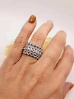 Bague "Sisi" en Plaqué Argent 925 avec Zirconium Blanc – Image 4