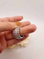 Bague "Sisi" en Plaqué Argent 925 avec Zirconium Blanc – Image 2