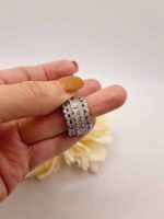 Bague "Sisi" en Plaqué Argent 925 avec Zirconium Blanc – Image 5