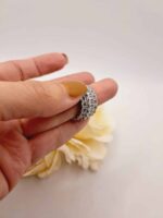 Bague "Sisi" en Plaqué Argent 925 avec Zirconium Blanc – Image 9