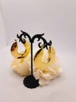 Créoles "Izis" en Acier Inoxydable Doré - Diamètre 4cm – Image 6