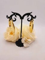 Créoles "Izis" en Acier Inoxydable Doré - Diamètre 4cm – Image 8