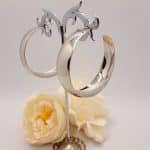 Créole "Alana" en Acier Inoxydable Argenté - 5cm de Diamètre