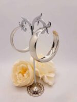 Créole "Alana" en Acier Inoxydable Argenté - 5cm de Diamètre