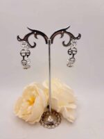 Créole "Rosie" en Plaqué Argent 925 - 4cm de diamètre