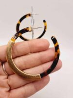 Créoles "Lily-Rose" - Charme Artisanal de 6cm