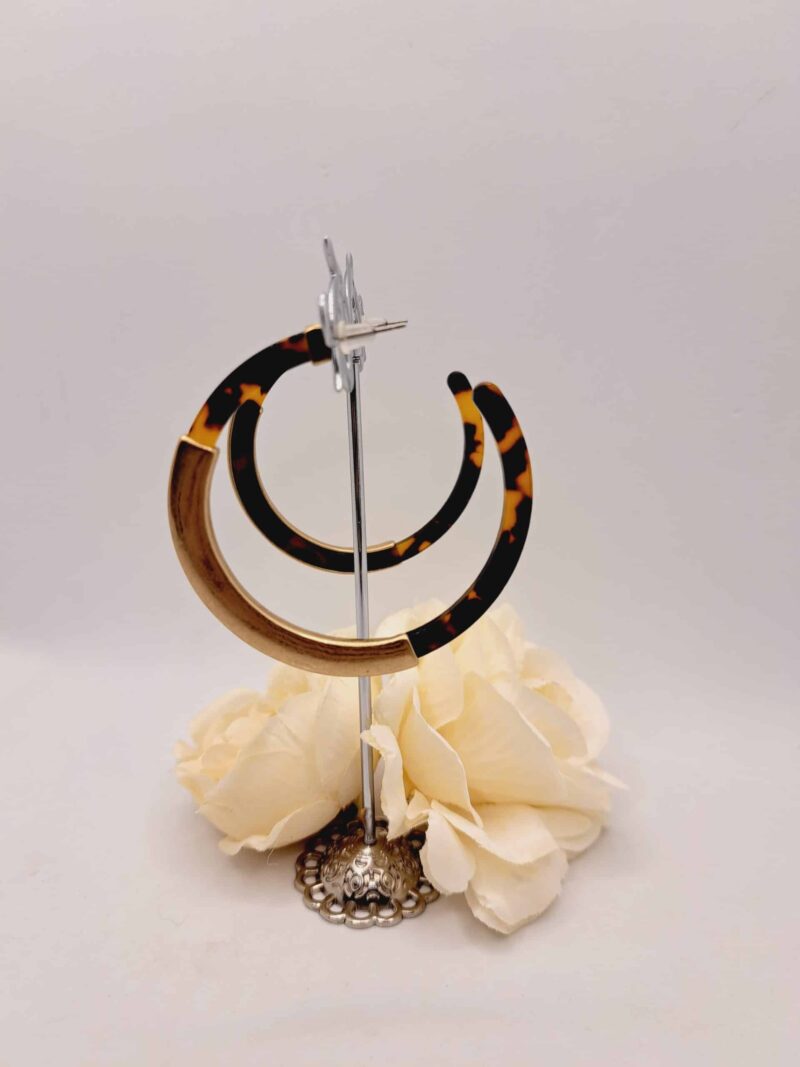 Créoles "Lily-Rose" - Charme Artisanal de 6cm – Image 5