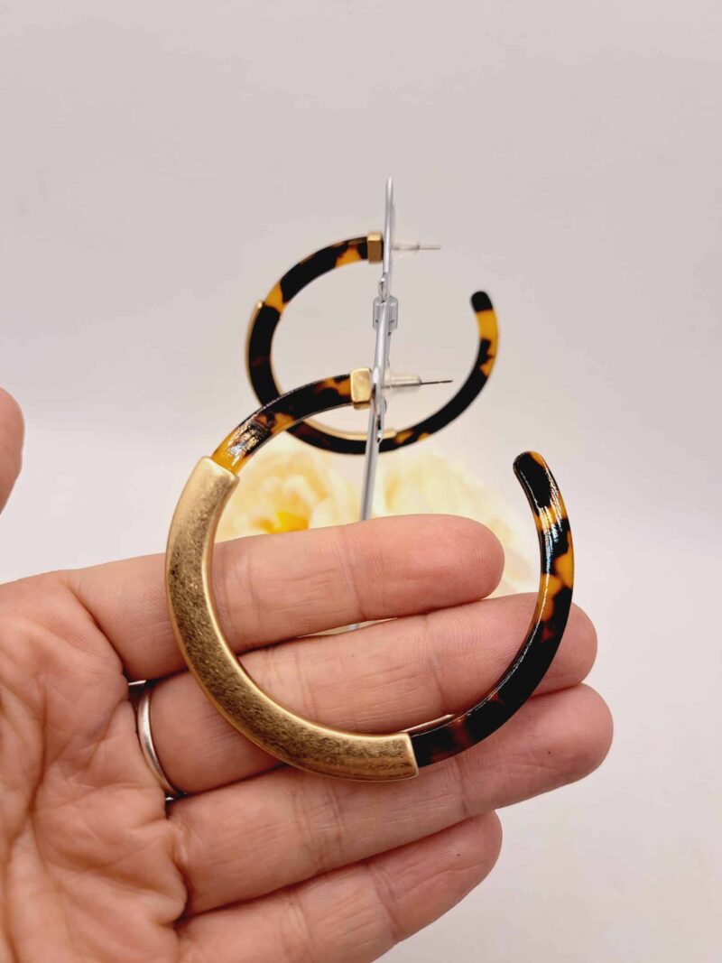 Créoles "Lily-Rose" - Charme Artisanal de 6cm – Image 7