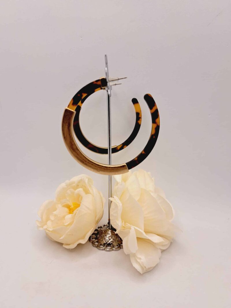 Créoles "Lily-Rose" - Charme Artisanal de 6cm – Image 9