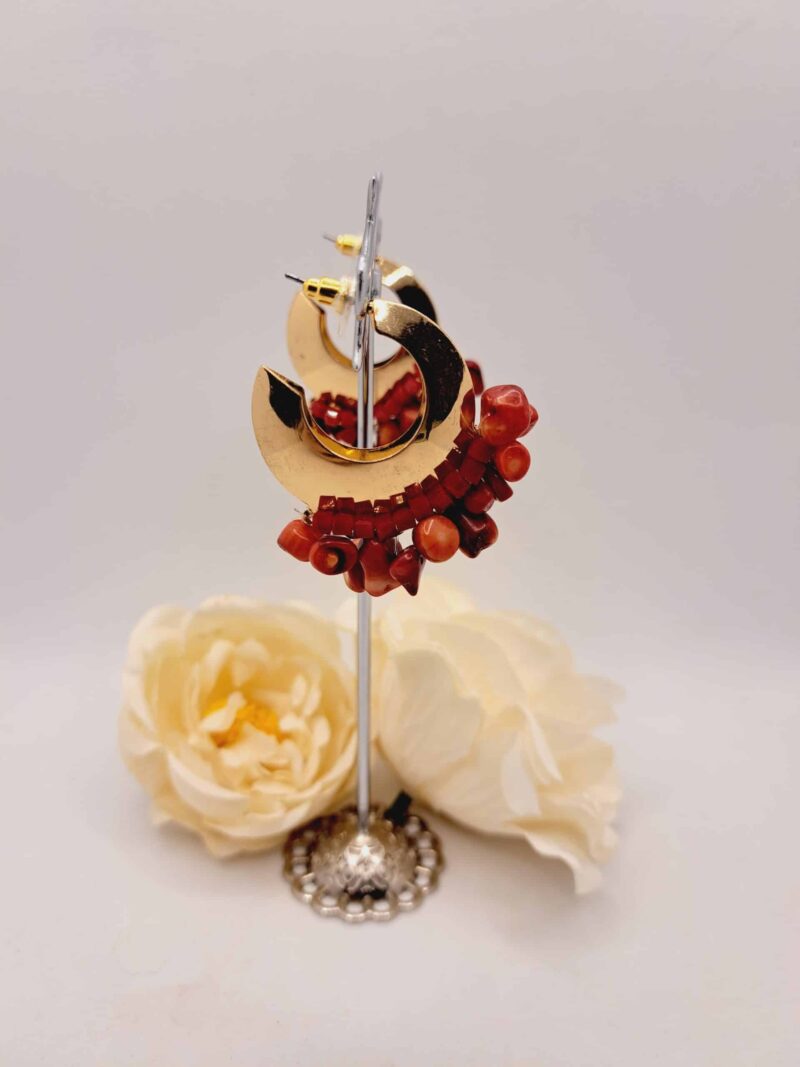 Créole Sarah : Élégance envoûtante, diamètre 3cm, une touche de sophistication – Image 5