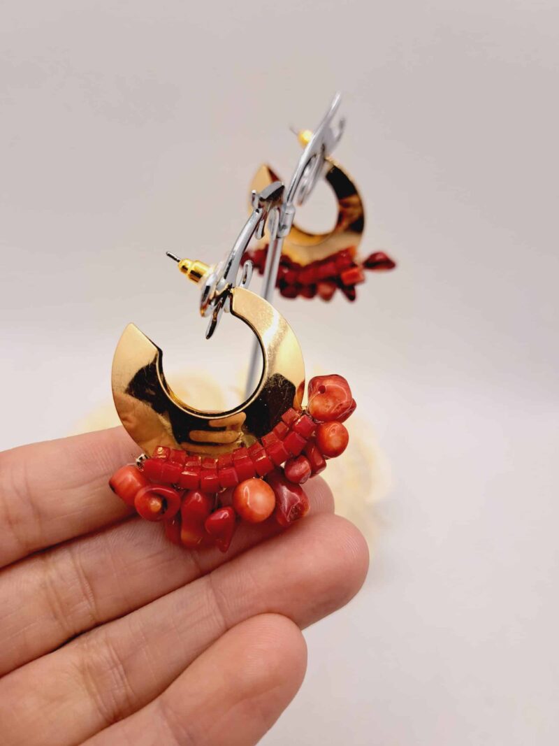 Créole Sarah : Élégance envoûtante, diamètre 3cm, une touche de sophistication – Image 2