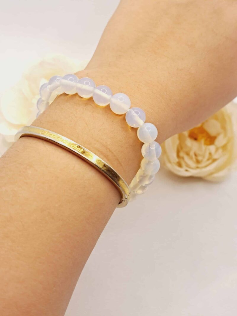 Bracelet Pierre de Lune Naturelle 19 cm - Taille sur mesure disponible – Image 2