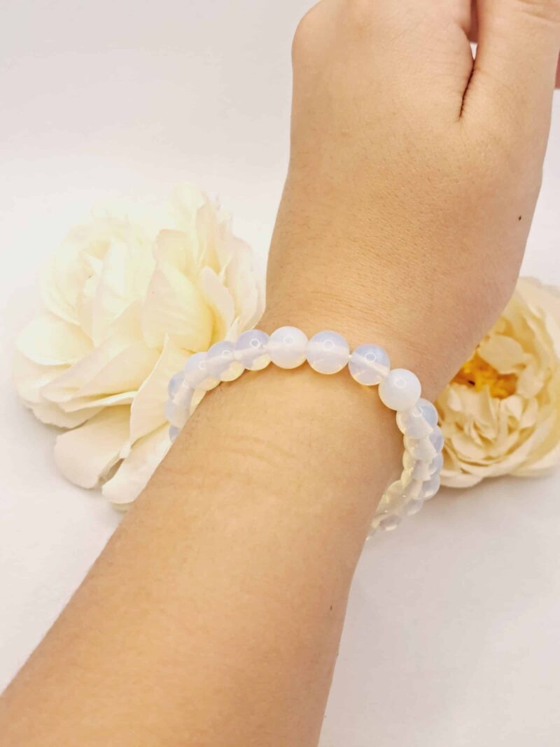 Bracelet Pierre de Lune Naturelle 19 cm - Taille sur mesure disponible – Image 6