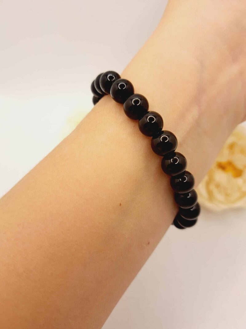 Bracelet Obsidienne - Soutien, courage et protection - 19 cm – Image 3