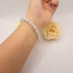 Bracelet Quartz blanc naturel - Longueur 19cm - Sur mesure disponible
