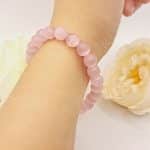 Bracelet Quartz Rose Naturel 19 cm - Sur mesure disponible