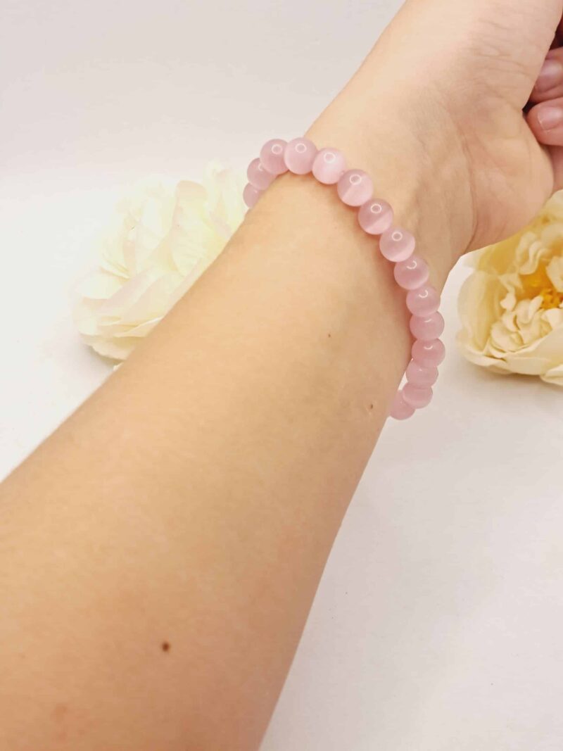 Bracelet Quartz Rose Naturel 19 cm - Sur mesure disponible – Image 5