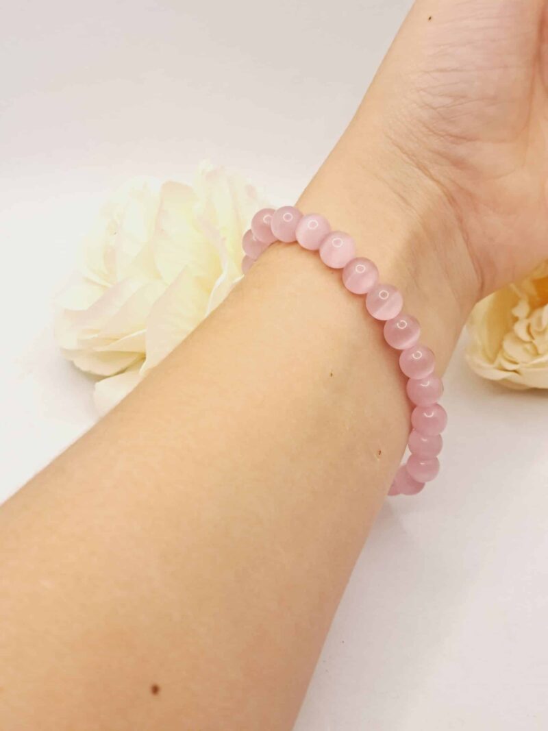 Bracelet Quartz Rose Naturel 19 cm - Sur mesure disponible – Image 2