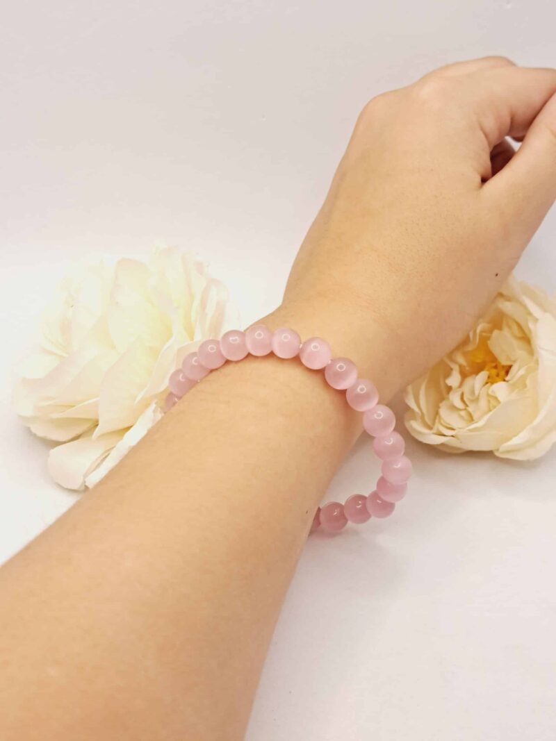 Bracelet Quartz Rose Naturel 19 cm - Sur mesure disponible – Image 3