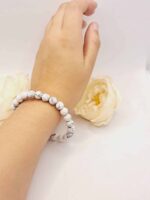 Bracelet Howlite Pierre du Discernement - Apaisant et Stabilisant - 19 cm – Image 3