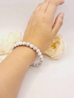 Bracelet Howlite Pierre du Discernement - Apaisant et Stabilisant - 19 cm – Image 4