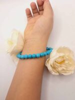 Bracelet Turquoise Naturelle 19 cm - Sur mesure disponible – Image 3
