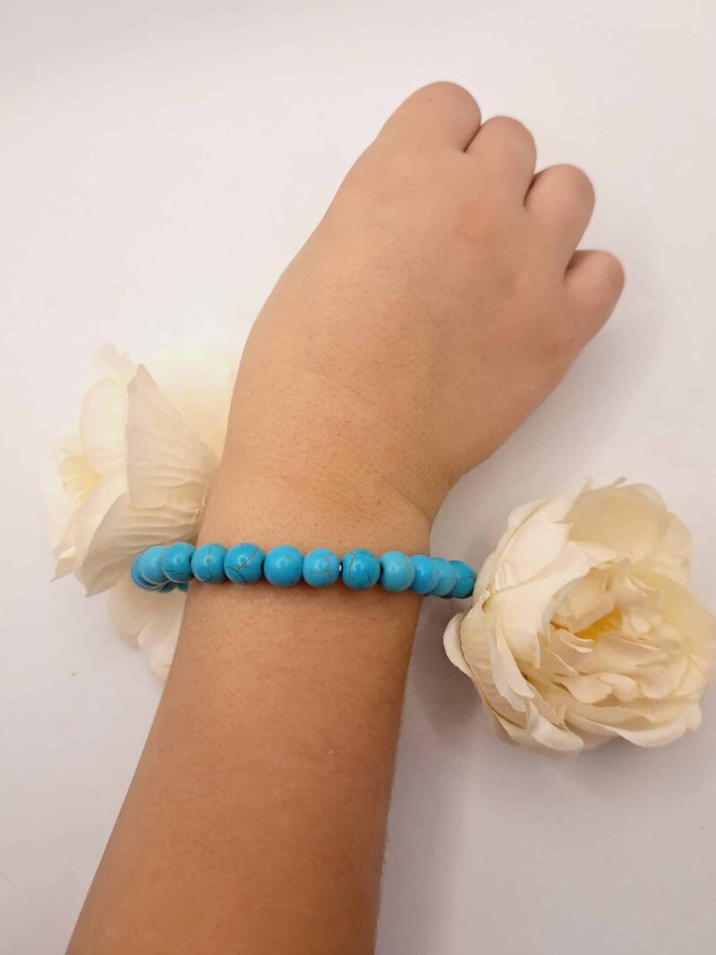 Bracelet Turquoise Naturelle 19 cm - Sur mesure disponible – Image 2