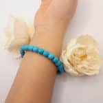 Bracelet Turquoise Naturelle 19 cm - Sur mesure disponible