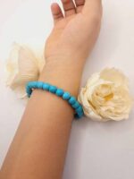 Bracelet Turquoise Naturelle 19 cm - Sur mesure disponible