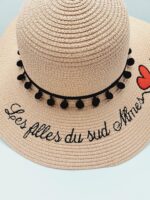 Chapeau Fait Main Les Filles Du Sud Nîmes - Taille Réglable - Personnalisation Disponible – Image 4